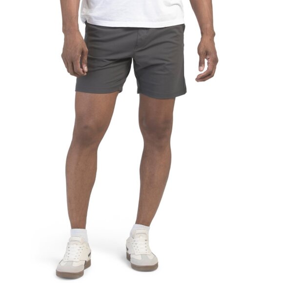 AVALANCHE Charcoal Stretch Knit Shorts - Picture 1 of 2
